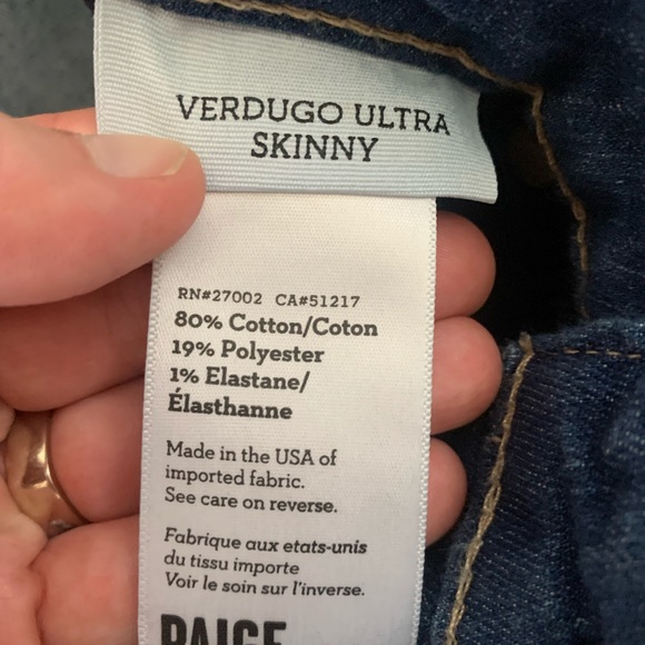 Size 25 ladies Paige Verdugo Ultra Skinny Jean - Picture 8 of 13